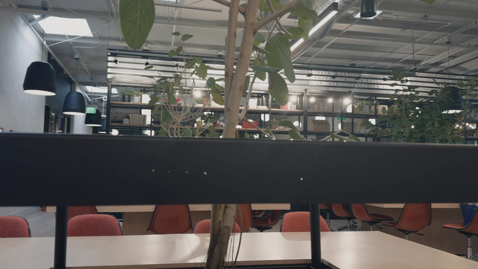 Blue Hour on an office recorded in Apple Log