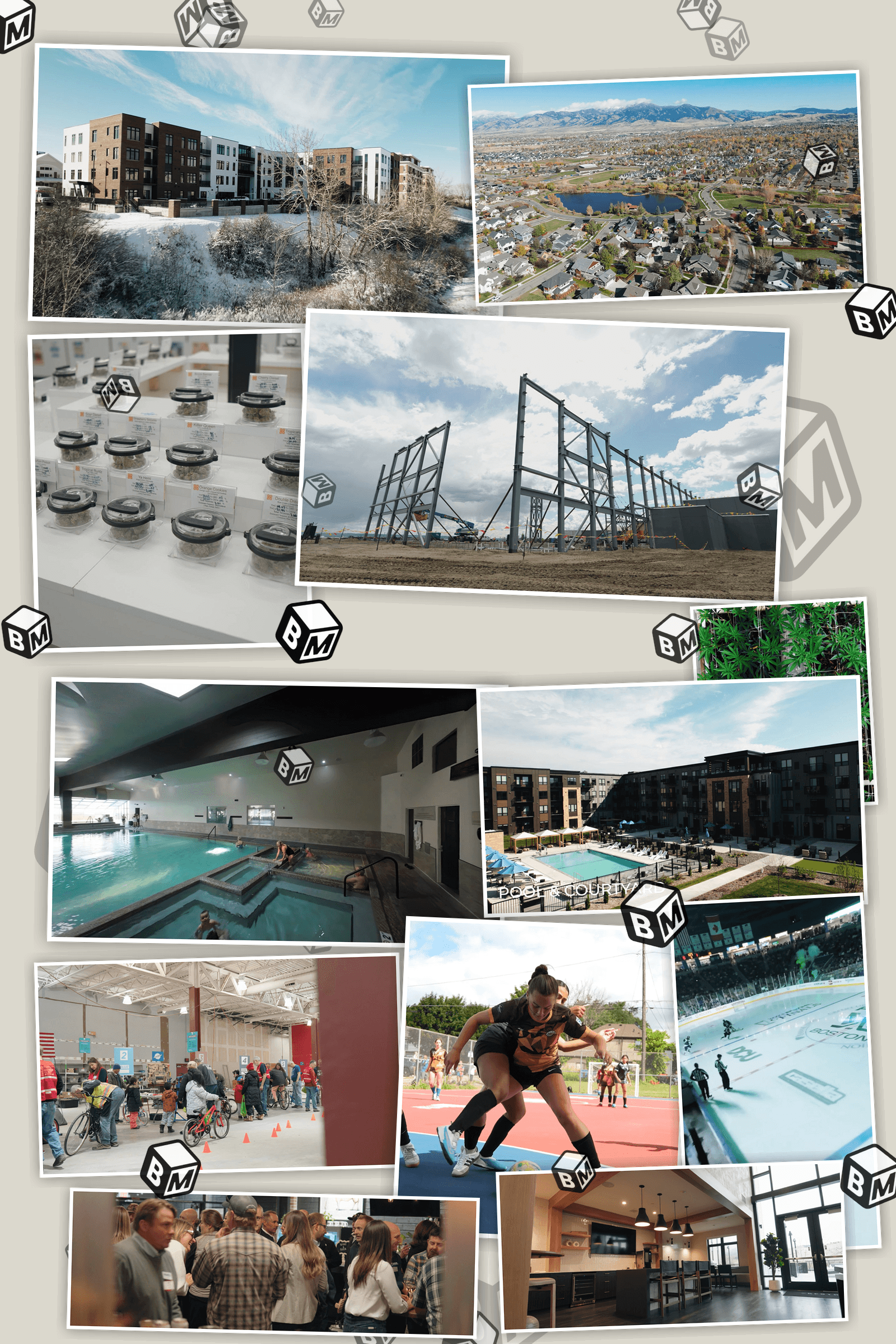 Bransford Media work collage