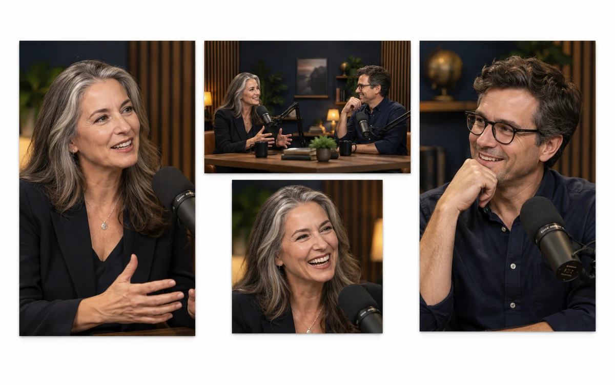 Photographic product illustration: Podcast clips