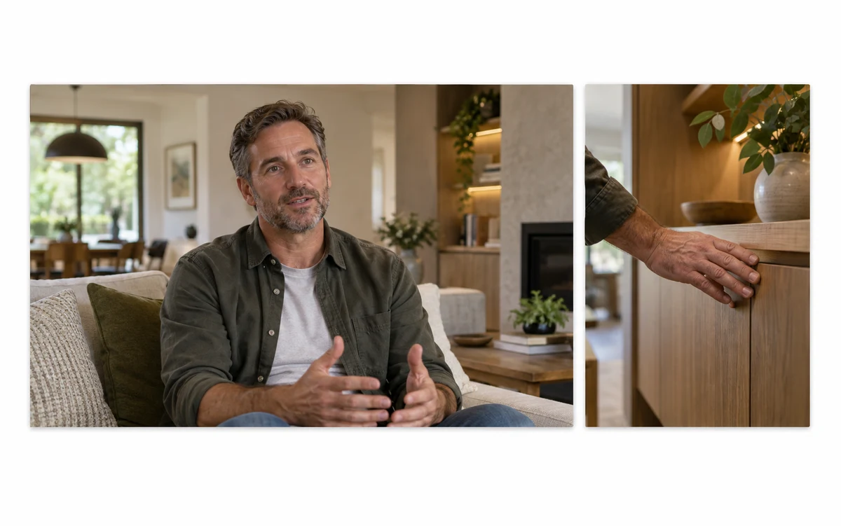 Photographic product illustration: Testimonial video